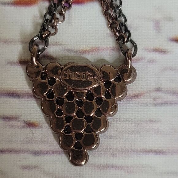 Chico's Gray/Bronze Chandelier Earrings NWT - Picture 4 of 5